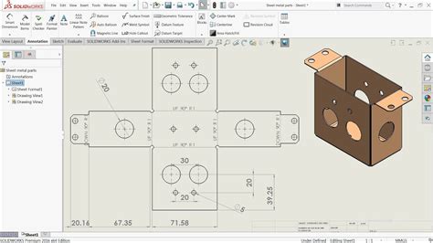 sheet metal engineering drawing|simple sheet metal drawings.